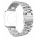 Pulseira de Aço Inox para Apple Watch Clássica Silver